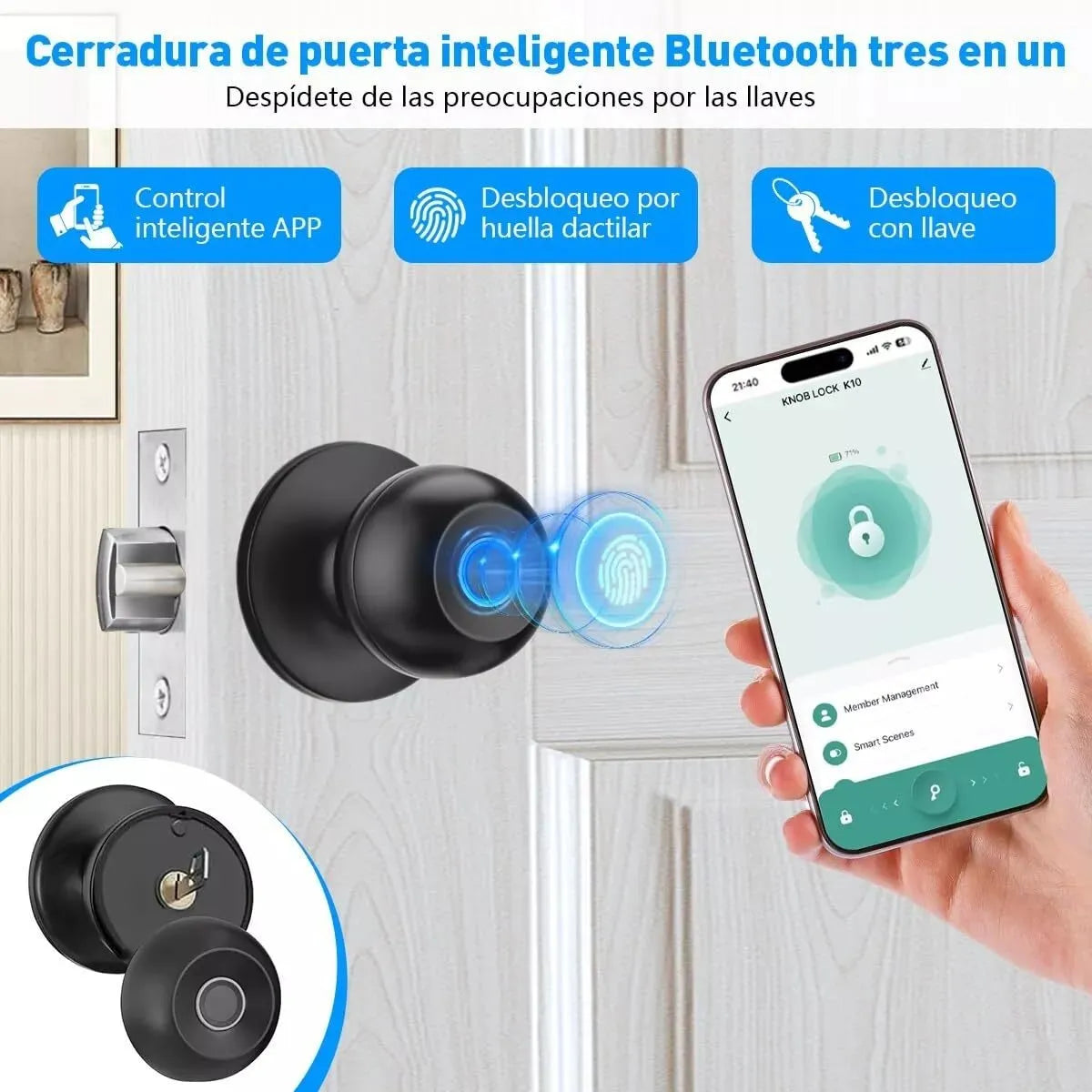 DigitLock™ Cerradura de puerta Biométrica