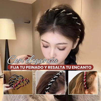 PearLift™ Diadema Vintage de Perlas  (set de 3 unidades)