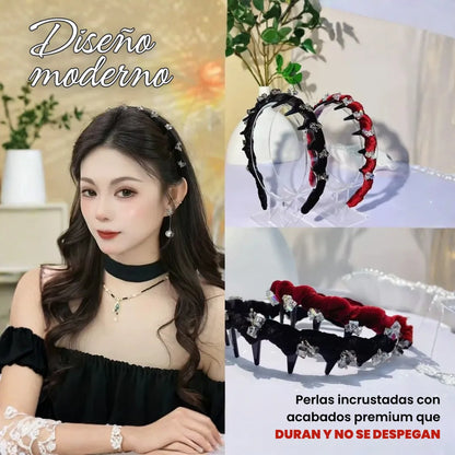 PearLift™ Diadema Vintage de Perlas  (set de 3 unidades)