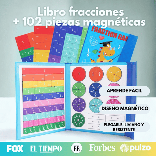 FractionLab™ Libro de fracciones magnéticas
