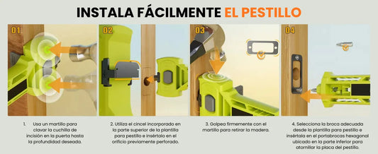 SteelSure™ Kit de instalación de pestillo de puerta