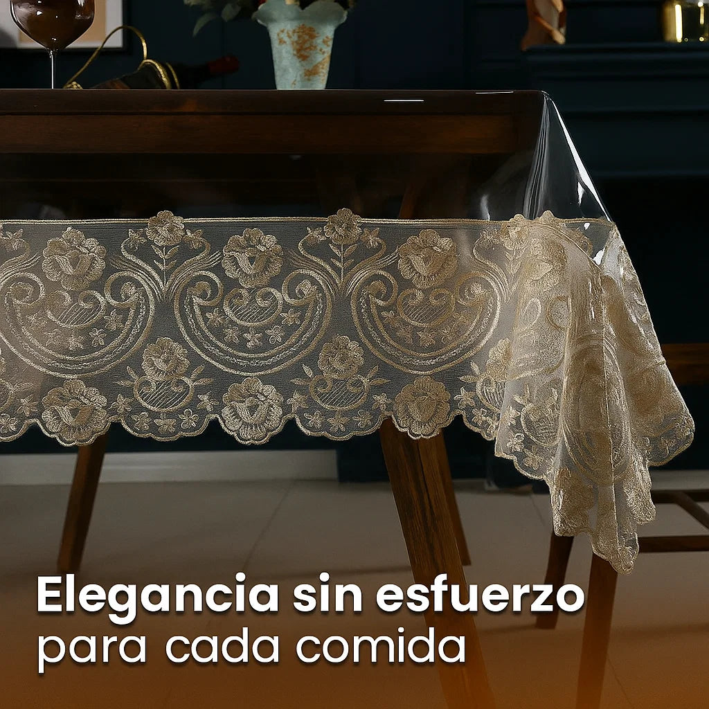 LuxeCover™ Mantel Transparente Lavable