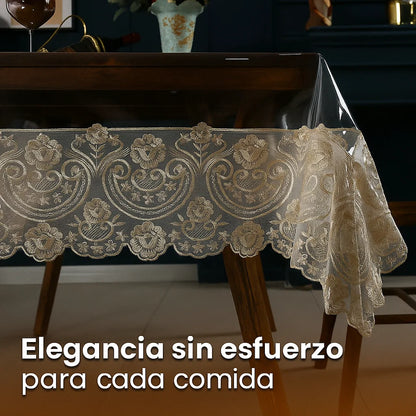 LuxeCover™ Mantel Transparente Lavable