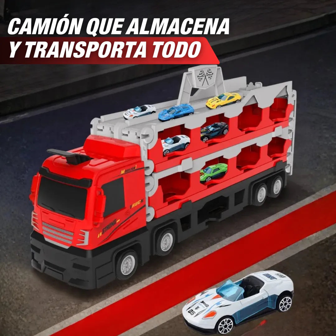 RaceTruck Camion de Carreras con Pista (incluye mini autos)