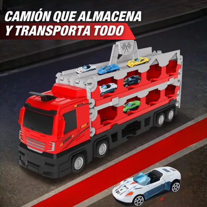 RaceTruck Camion de Carreras con Pista (incluye mini autos)