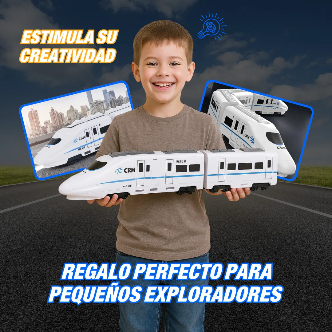Tren Eléctrico Interactivo 4 Vagones