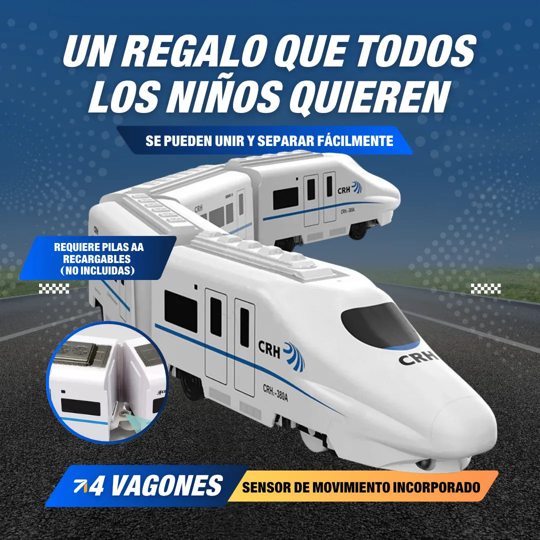 Tren Eléctrico Interactivo 4 Vagones